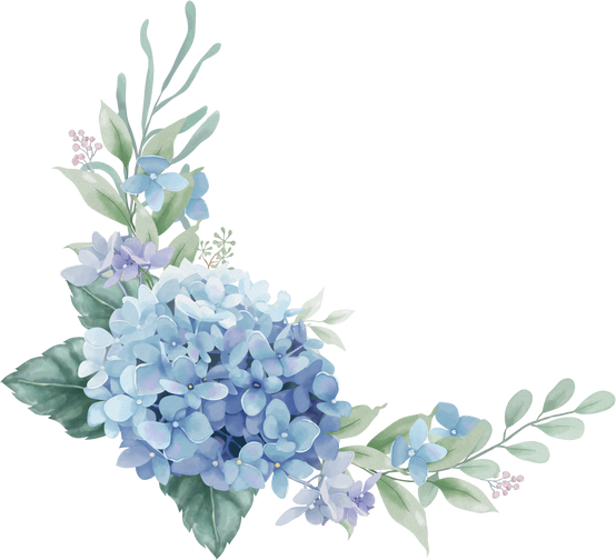 Hydrangea and Eucalyptus Bouquet 